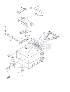 LT-F500F (E24) drawing REAR BOX (MODEL K1 K2)