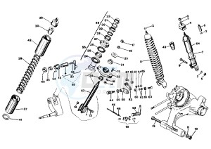 PXE ARCOBALENO 125 drawing Shock absorber