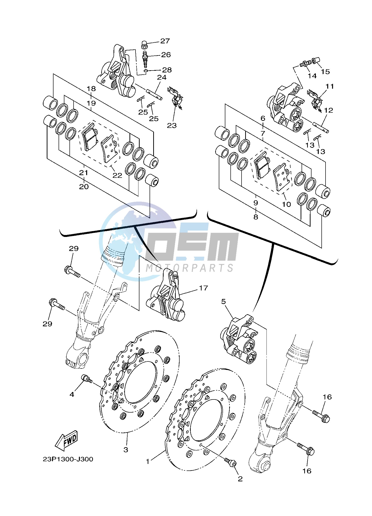 FRONT BRAKE CALIPER