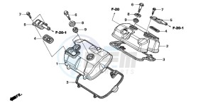 NT700V drawing CYLINDER HEAD COVER