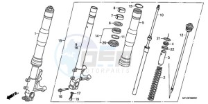 CBR600RR9 U / MME SPC 2U drawing FRONT FORK