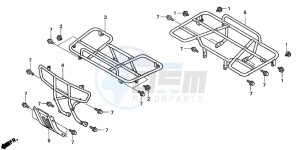 TRX350TM FOURTRAX 350 drawing CARRIER