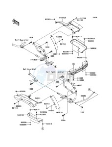 VN1700_VOYAGER_ABS VN1700B9F GB XX (EU ME A(FRICA) drawing Saddlebags(Side Bag Bracket)