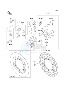 KX 85 A [KX85 MONSTER ENERGY] (A6F - A9FA) A9FA drawing FRONT BRAKE