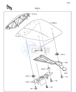 NINJA ZX-6R ZX636EGFA GB XX (EU ME A(FRICA) drawing Accessory(Single Seat Cover)