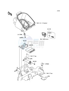 BRUTE FORCE 750 4x4i EPS KVF750HEF EU drawing Fuel Injection