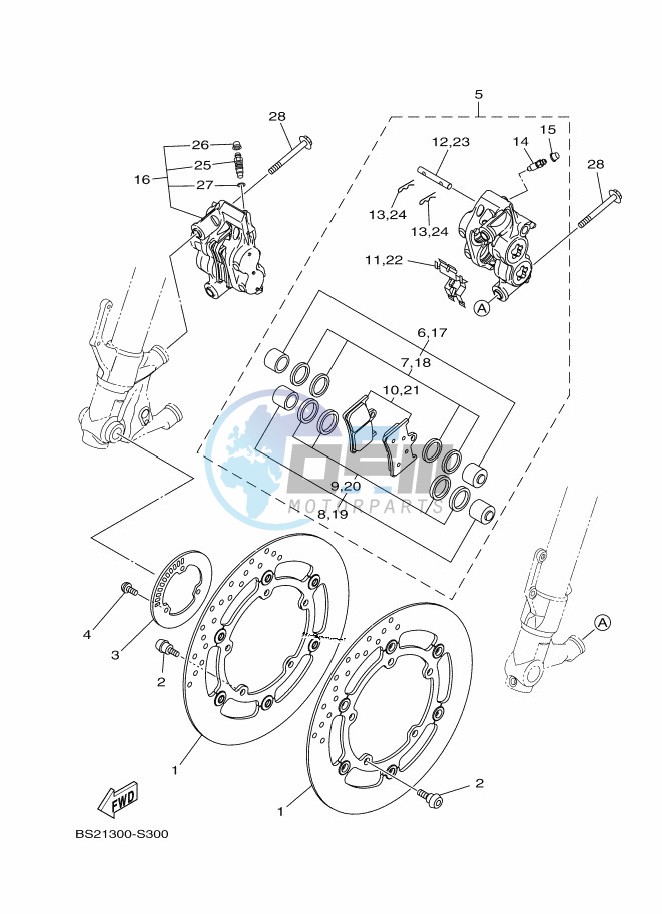 FRONT BRAKE CALIPER