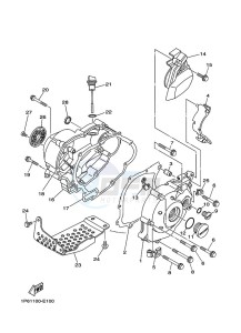 TT-R50E (BEGB) drawing CRANKCASE COVER 1