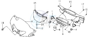 DD50 FIX 25 KMH E2 drawing DASHBOARD - TAIL LIGHT - HANDLEBAR COVER