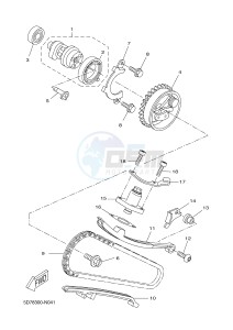 MT125 MT-125 (5D7L 5D7L 5D7L 5D7L) drawing CAMSHAFT & CHAIN