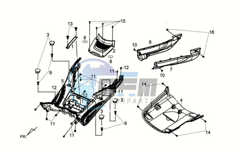 COWLING FRONT / FLOOR PANEL