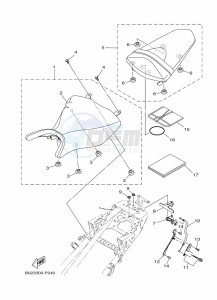 YZF320-A YZF-R3 (B7PD) drawing SEAT