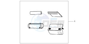 NX650 500 DOMINATOR drawing HANDLE POCKET DX