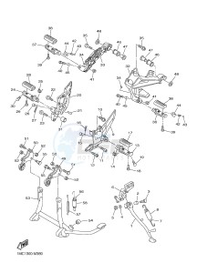 FJR1300AE FJR1300-AE (B961) drawing STAND & FOOTREST