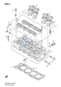 GSR750 ABS EU drawing CYLINDER HEAD