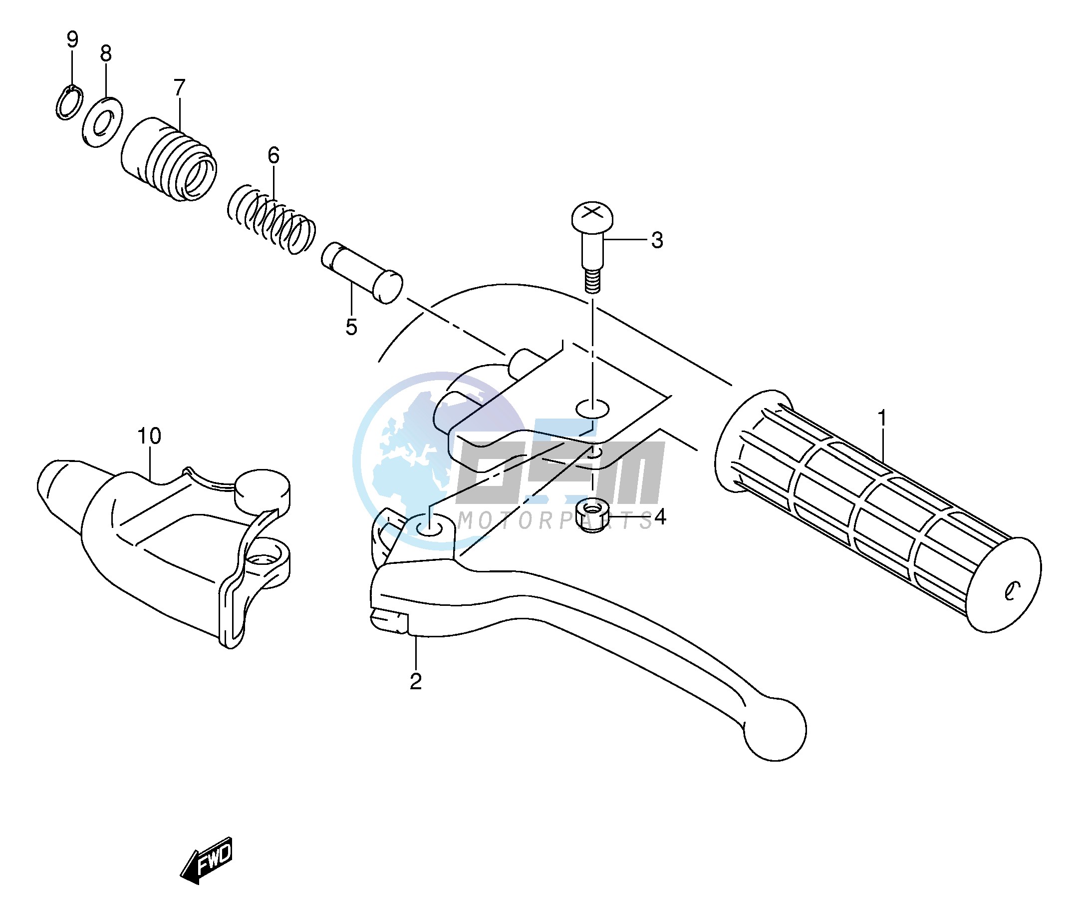 LH HANDLE LEVER