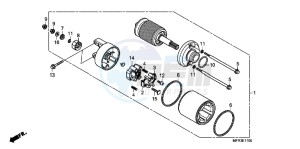 VT1300CXAC drawing STARTER MOTOR