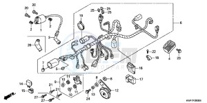 CBF125MD CBF125M UK - (E) drawing WIRE HARNESS