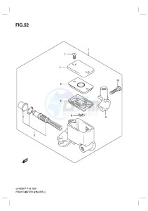 UH200 BURGMAN EU-UK drawing FRONT MASTER CYLINDER