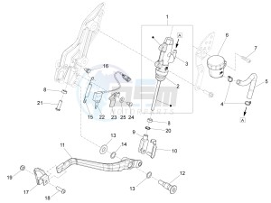 ETV 1200 Caponord Rally (EMEA, APAC) drawing Rear master cylinder