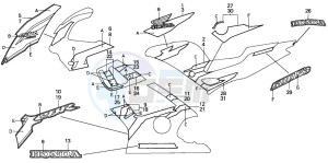 CBR600SE drawing STRIPE (CBR600F3V-TYPE1,2/F3W)