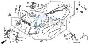 CB1000R9 France - (F / CMF) drawing FUEL TANK