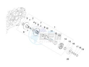 MP3 400 ie mic drawing Driven pulley