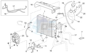 Leonardo 250 st (eng. Yamaha) drawing Water cooler