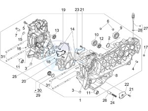 Runner 125 ST 4T E3 (EMEA) drawing Crankcase