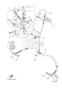 YFM700R YFM70RSSH RAPTOR 700R SE2 (B469) drawing FRONT MASTER CYLINDER