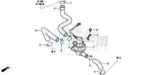 CBR900RR FIRE BLADE drawing AIR INJECTION CONT. VALVE