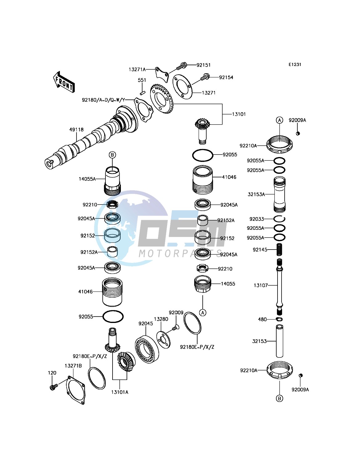 Camshaft(s)/Bevel Gear