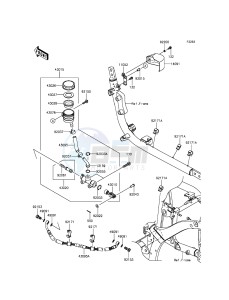 VULCAN 900 CUSTOM VN900CCFA GB XX (EU ME A(FRICA) drawing Rear Master Cylinder