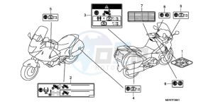 NT700VAA UK - (E / ABS MKH) drawing CAUTION LABEL (NT700VA/NT700VAA)