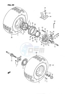 LT-F250 (E3) drawing REAR WHEEL