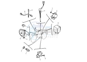 XT E 600 drawing ELECTRICAL DEVICES MY95-98