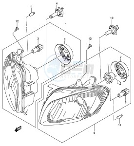 AN650 (E2) Burgman drawing HEADLAMP (E19)