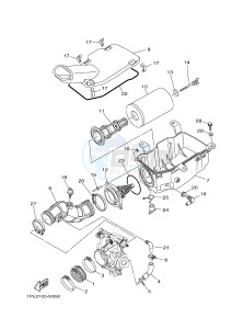 YFM700R YFM700RE RAPTOR 700R (1PE6 1PE7 1PE8) drawing INTAKE