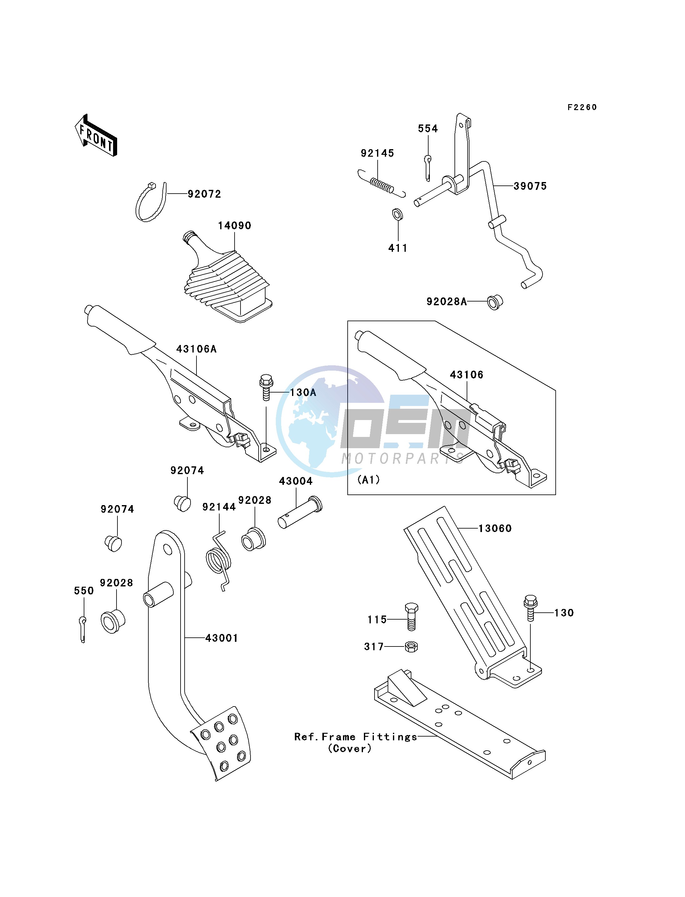 BRAKE PEDAL_THROTTLE LEVER