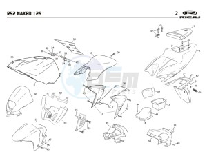 RS2-125-NACKED-PRO-GREY drawing COWLING