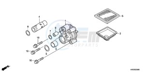 TRX500FMD TRX500FM Europe Direct - (ED) drawing OIL PUMP