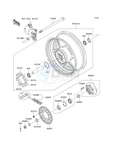 ZR 750 L [Z750 EU] (L7F-L8F) L8F drawing REAR HUB