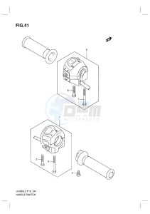 UH200G BURGMAN EU drawing HANDLE SWITCH