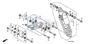 XL700V9 ED drawing REAR CUSHION