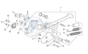 TUONO 1100 V4 FACTORY E4 SUPERPOLE ABS (NAFTA) drawing Central stand