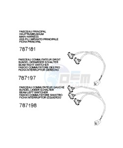 DJANGO 125 HERITAGE drawing PLUG WIRING HARNESS