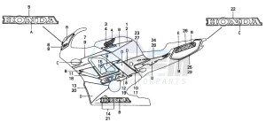 CBR600F drawing STRIPE (CBR600F2R)