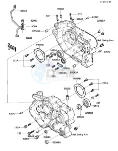 KL 600 A [KL600] (A1) [KL600] drawing CRANKCASE