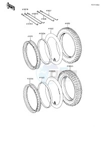 KE 175 D [KE175] (D4-D5) [KE175] drawing WHEELS_TIRES -- 82-83 KE175-D4_D5- -