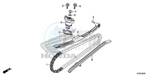 SH125DE SH125D UK - (E) drawing CAM CHAIN/TENSIONER